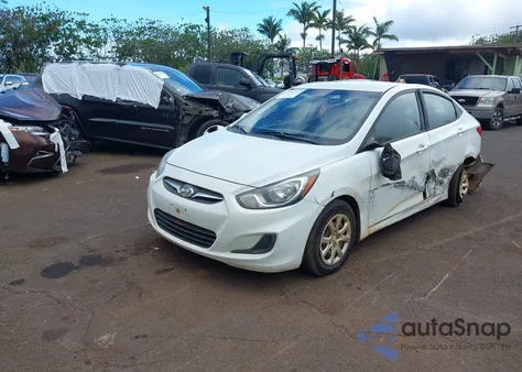 2014 Hyundai Accent Gls z USA, uszkodzony, nr VIN KMHCT4AE8EU633587